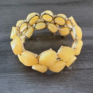 Butterscotch Yellow Resin Bracelet
